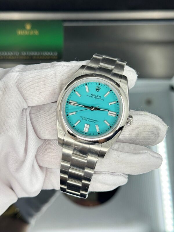 ROLEX oyster turkuaz