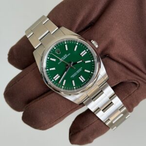 ROLEX oyster yeşil silver