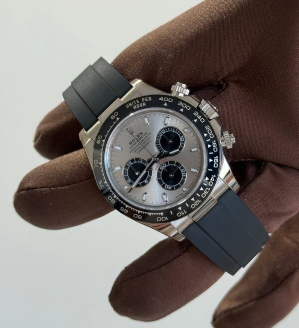 ROLEX Daytona silver silikon