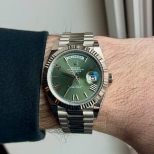 ROLEX Day-Date yeşil erkek kol saati