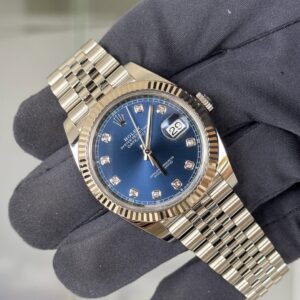 ROLEX Detajust mavi pırlanta